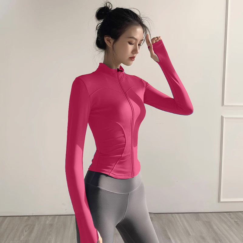 Fitness Clothing, Sports Running, Breathable Long-Sleeved Pilates Training Tops, Yoga Clothing for Women, 2026 New Style Quick-Drying Jackets