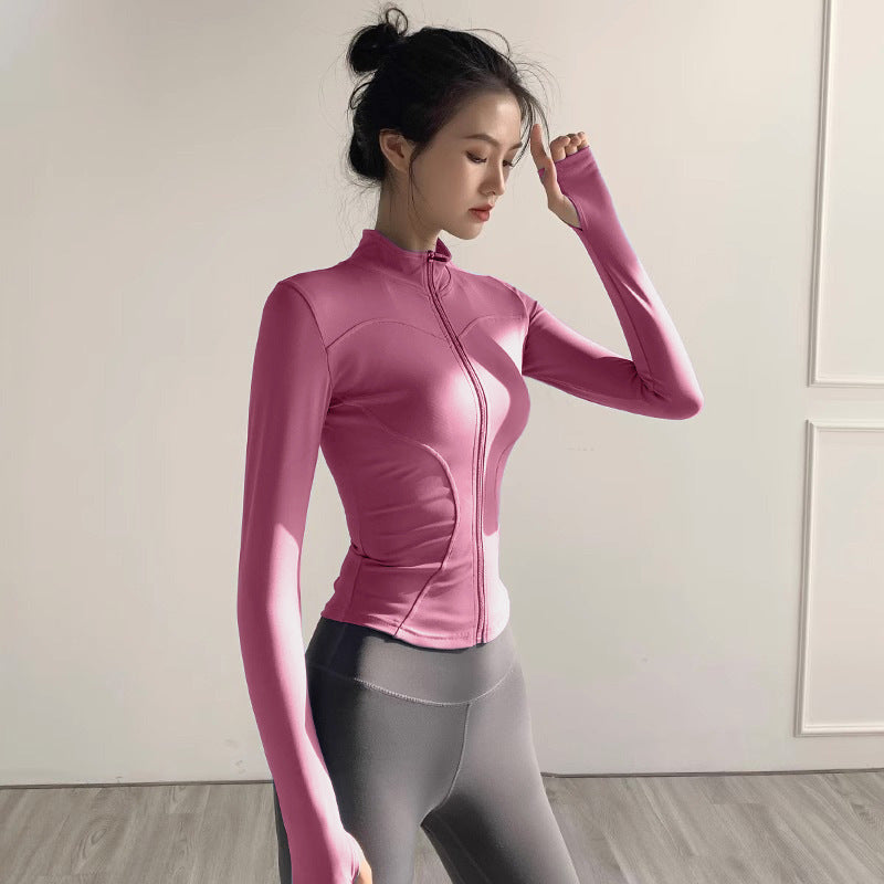 Fitness Clothing, Sports Running, Breathable Long-Sleeved Pilates Training Tops, Yoga Clothing for Women, 2026 New Style Quick-Drying Jackets
