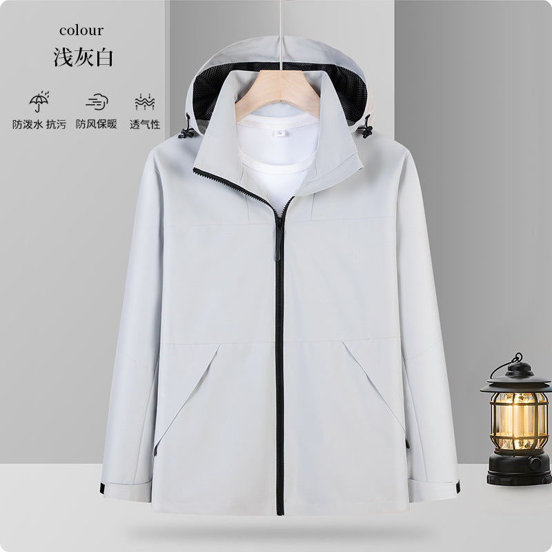 One fleece-lined warm mountaineering outdoor travel clothing autumn and winter in stock factory direct lovers assault clothing custom logo