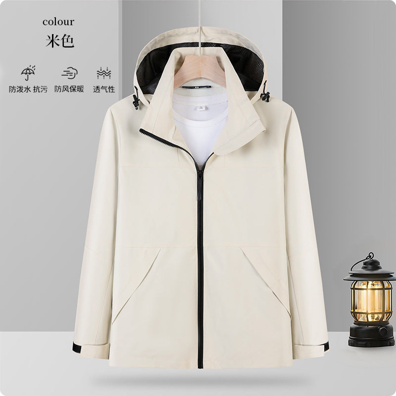 One fleece-lined warm mountaineering outdoor travel clothing autumn and winter in stock factory direct lovers assault clothing custom logo