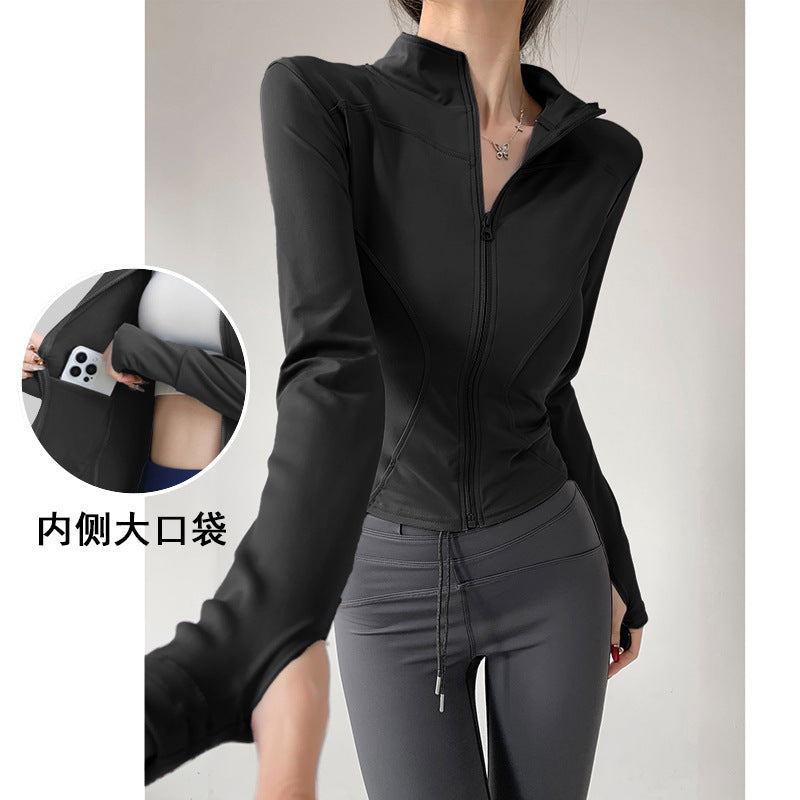 Yoga Clothing for Women 2026 New Style Jacket Quick-Drying Fitness Clothing Sports Running Suit Long-Sleeved Pilates Training Top