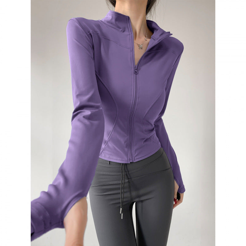 Yoga Clothing for Women 2026 New Style Jacket Quick-Drying Fitness Clothing Sports Running Suit Long-Sleeved Pilates Training Top