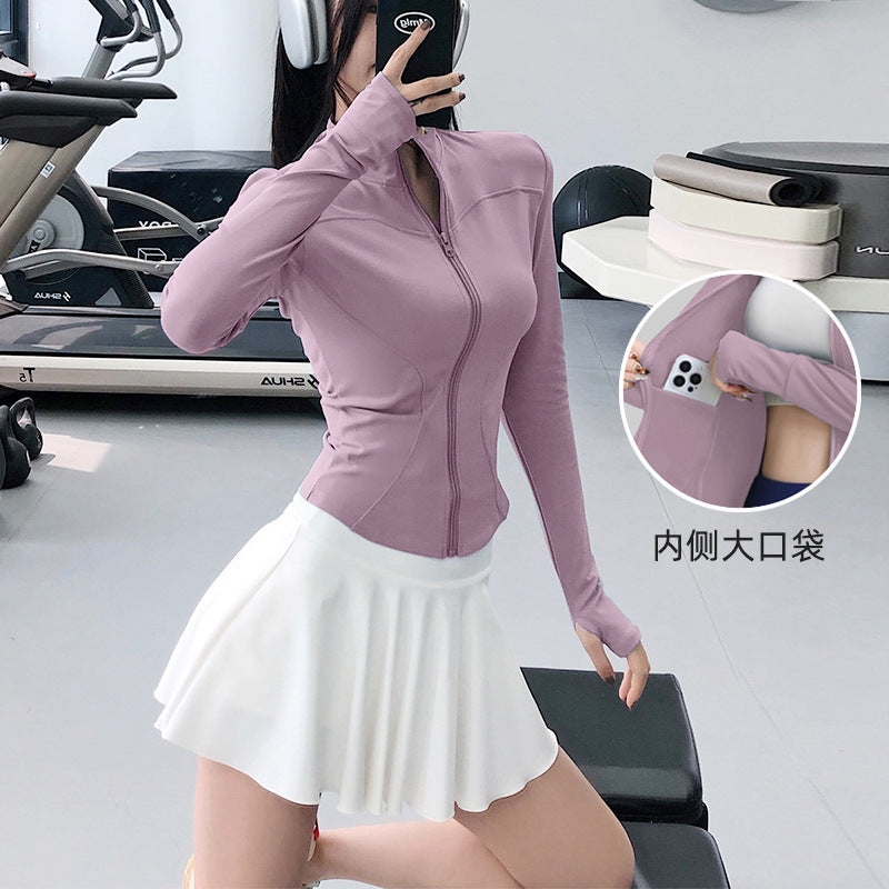 Yoga Clothing Sports Suit for Women 2026 New Style Long-Sleeved Jacket Top High-End Outdoor Casual Running Training Clothing