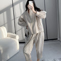 Winter cotton-padded clothes cotton-padded jacket suit women's fashion upscale women's clothing Miyake high-end clothes casual wind wear a complete set