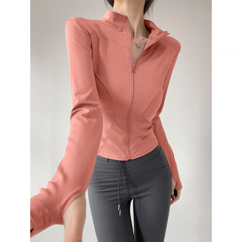 Yoga Clothing for Women 2026 New Style Jacket Quick-Drying Fitness Clothing Sports Running Suit Long-Sleeved Pilates Training Top