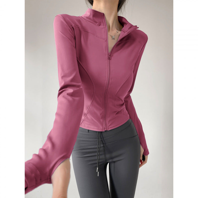 Yoga Clothing for Women 2026 New Style Jacket Quick-Drying Fitness Clothing Sports Running Suit Long-Sleeved Pilates Training Top