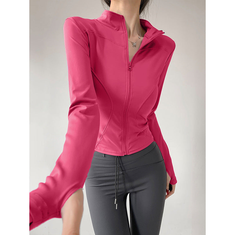 Yoga Clothing for Women 2026 New Style Jacket Quick-Drying Fitness Clothing Sports Running Suit Long-Sleeved Pilates Training Top