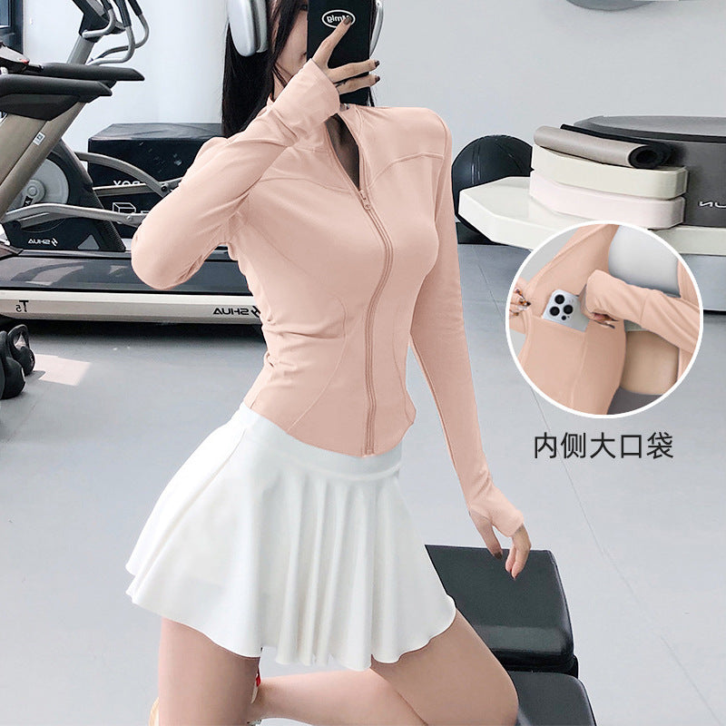 Yoga Clothing Sports Suit for Women 2026 New Style Long-Sleeved Jacket Top High-End Outdoor Casual Running Training Clothing