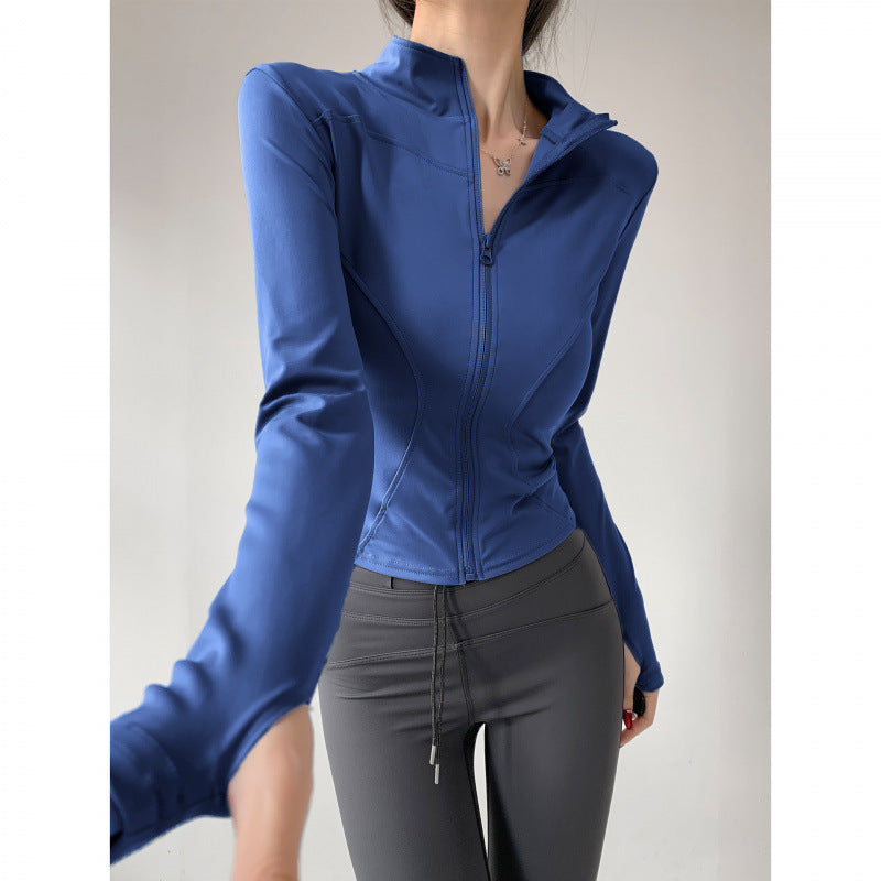 Yoga Clothing for Women 2026 New Style Jacket Quick-Drying Fitness Clothing Sports Running Suit Long-Sleeved Pilates Training Top