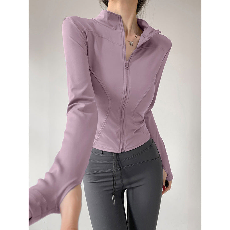 Yoga Clothing for Women 2026 New Style Jacket Quick-Drying Fitness Clothing Sports Running Suit Long-Sleeved Pilates Training Top