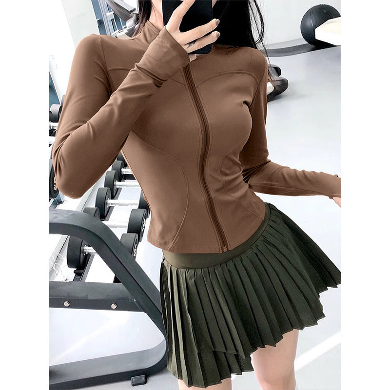 Yoga Clothing Sports Suit for Women 2026 New Style Long-Sleeved Jacket Top High-End Outdoor Casual Running Training Clothing