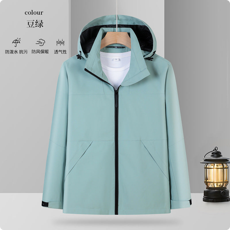 One fleece-lined warm mountaineering outdoor travel clothing autumn and winter in stock factory direct lovers assault clothing custom logo