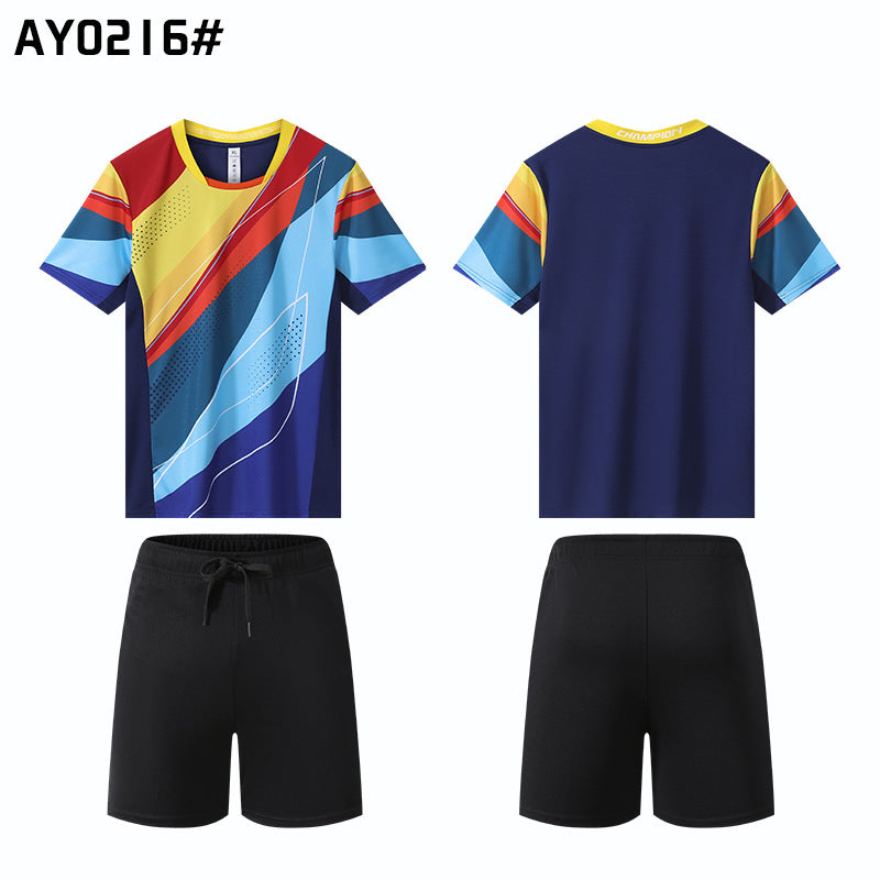 The new in stock high quality table tennis badminton clothing volleyball clothing multi-functional training clothing outdoor leisure.