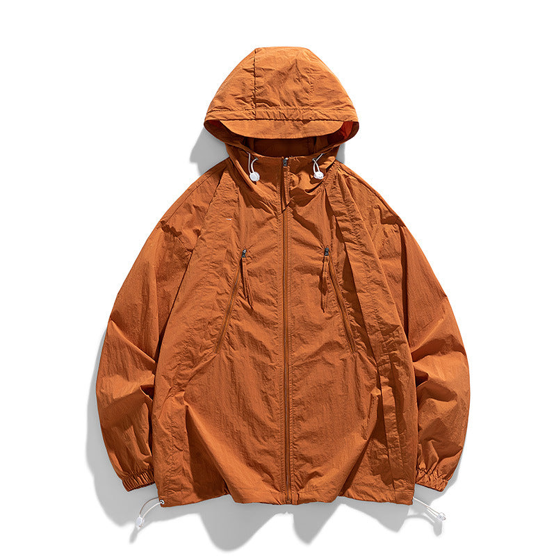 Sun Protection Clothing Men's Summer Cardigan Thin Breathable Jacket New Anti-Uv Outdoor Fishing Men's Sun Protection Clothing