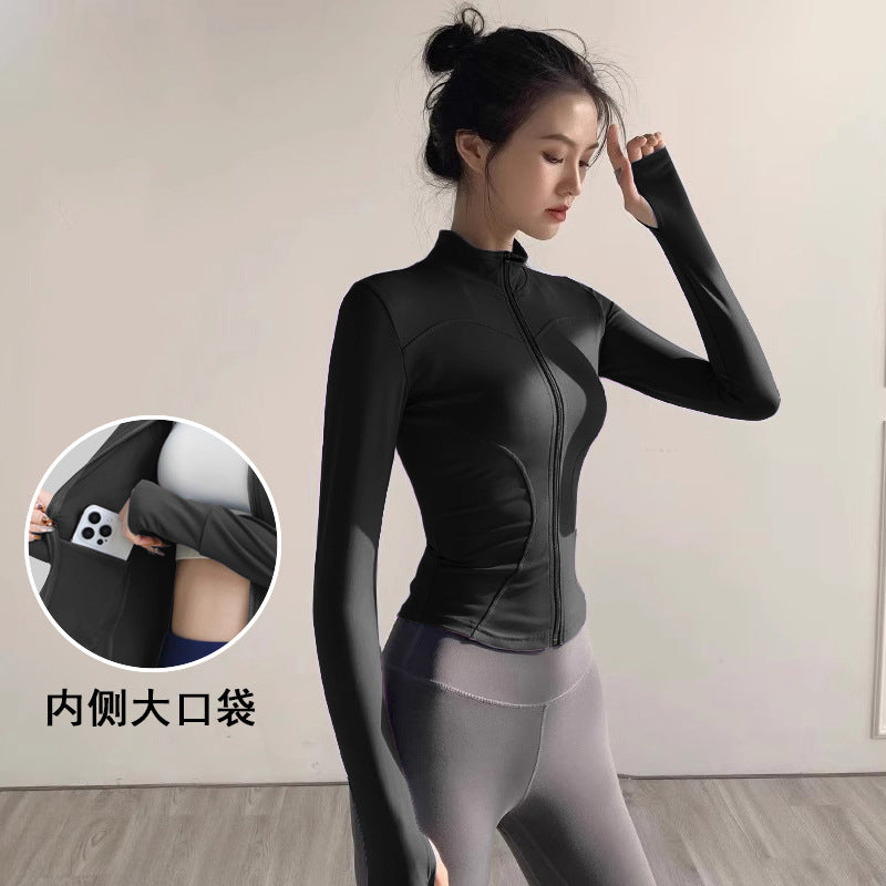 Fitness Clothing, Sports Running, Breathable Long-Sleeved Pilates Training Tops, Yoga Clothing for Women, 2026 New Style Quick-Drying Jackets