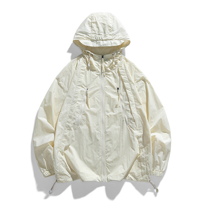 Sun Protection Clothing Men's Summer Cardigan Thin Breathable Jacket New Anti-Uv Outdoor Fishing Men's Sun Protection Clothing