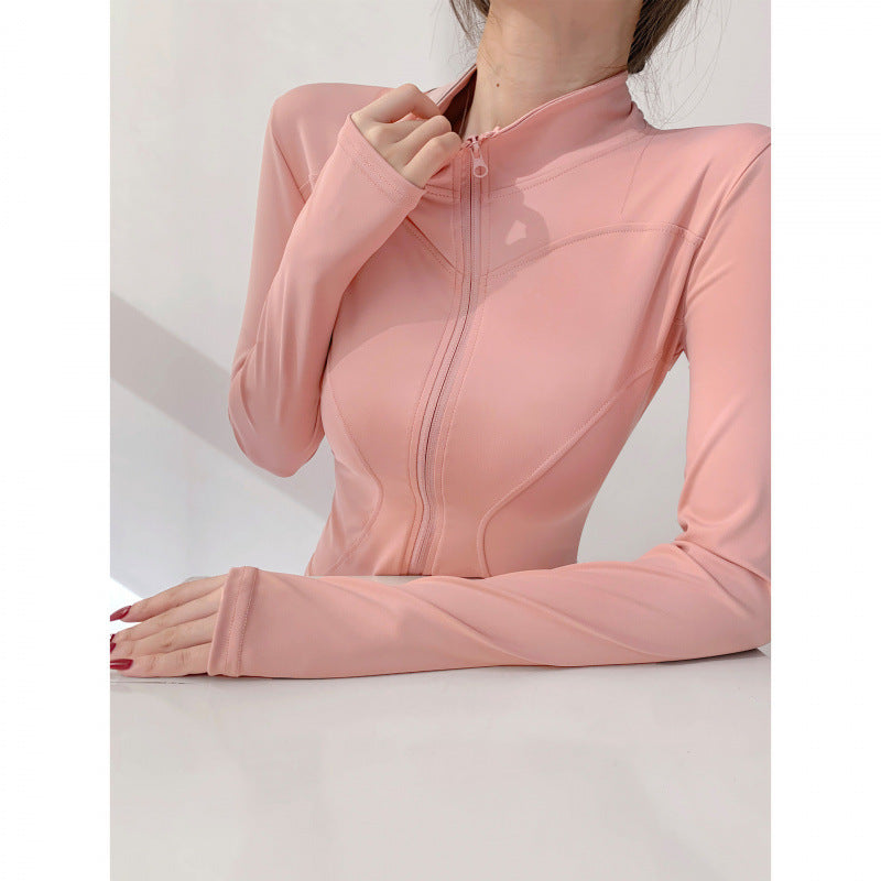 Yoga Clothing for Women 2026 New Style Jacket Quick-Drying Fitness Clothing Sports Running Suit Long-Sleeved Pilates Training Top