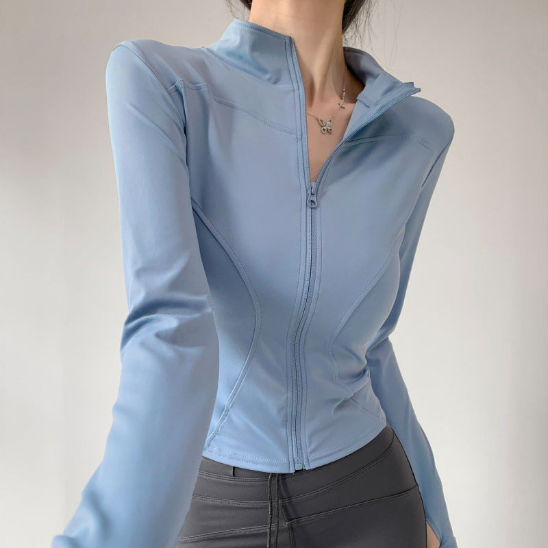 Yoga Clothing for Women 2026 New Style Jacket Quick-Drying Fitness Clothing Sports Running Suit Long-Sleeved Pilates Training Top