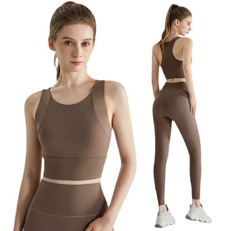 Yoga Clothing Set for Women, Shock-Proof Push-Up Running Bra, Sports Bra, Fitness Clothing Set for Women, Summer