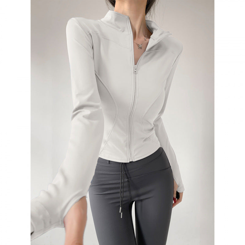 Yoga Clothing for Women 2026 New Style Jacket Quick-Drying Fitness Clothing Sports Running Suit Long-Sleeved Pilates Training Top