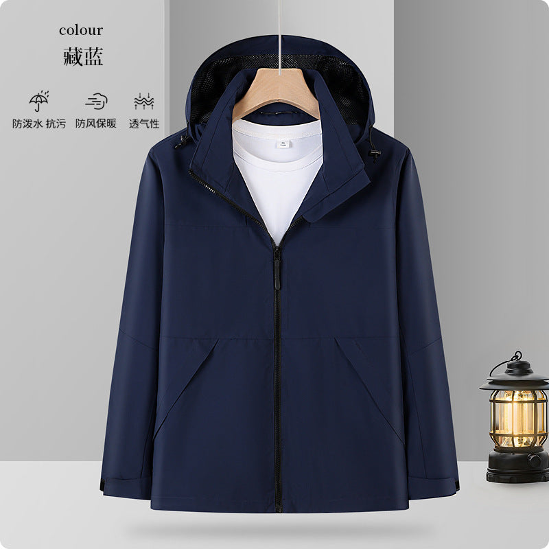 One fleece-lined warm mountaineering outdoor travel clothing autumn and winter in stock factory direct lovers assault clothing custom logo