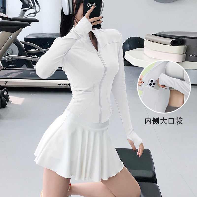 Yoga Clothing Sports Suit for Women 2026 New Style Long-Sleeved Jacket Top High-End Outdoor Casual Running Training Clothing