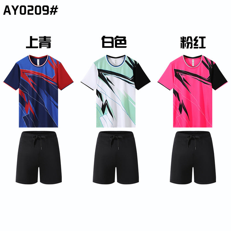 The new in stock high quality table tennis badminton clothing volleyball clothing multi-functional training clothing outdoor leisure.