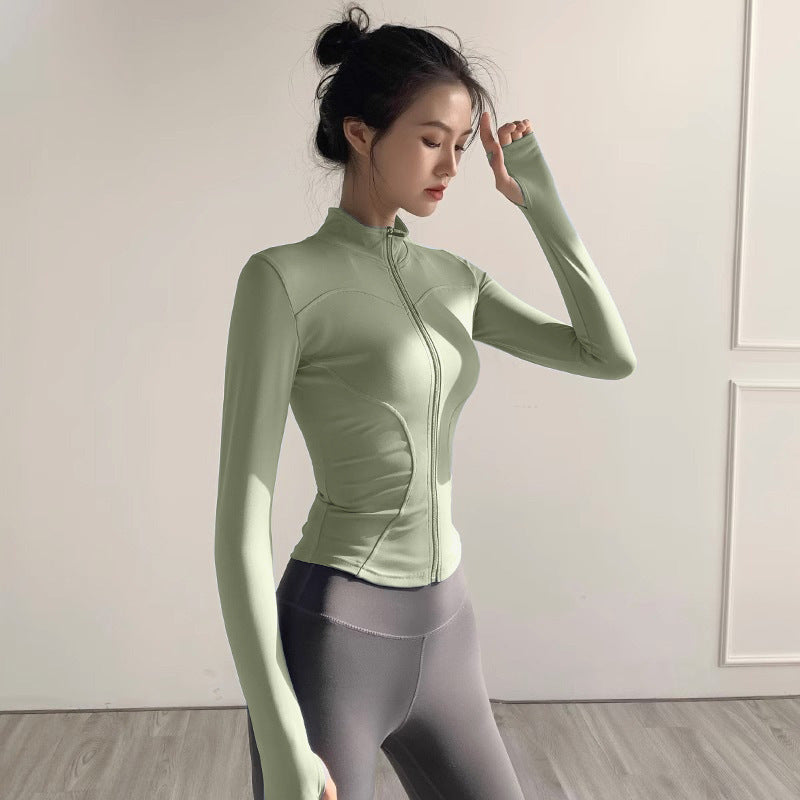 Fitness Clothing, Sports Running, Breathable Long-Sleeved Pilates Training Tops, Yoga Clothing for Women, 2026 New Style Quick-Drying Jackets