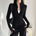 Stand Collar Slimming Fitness Clothing Slimming Yoga Top Running Sports Jacket Pilates Training Yoga Clothing