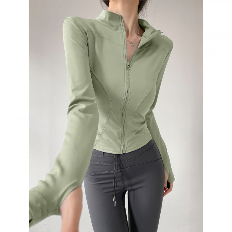 Yoga Clothing for Women 2026 New Style Jacket Quick-Drying Fitness Clothing Sports Running Suit Long-Sleeved Pilates Training Top