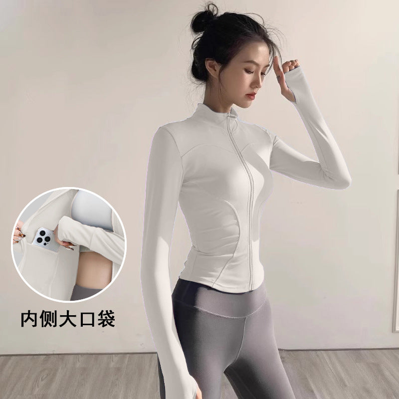 Fitness Clothing, Sports Running, Breathable Long-Sleeved Pilates Training Tops, Yoga Clothing for Women, 2026 New Style Quick-Drying Jackets