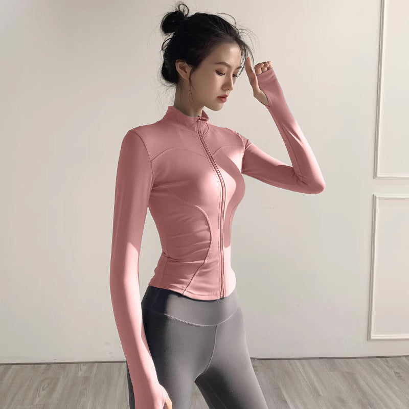 Fitness Clothing, Sports Running, Breathable Long-Sleeved Pilates Training Tops, Yoga Clothing for Women, 2026 New Style Quick-Drying Jackets