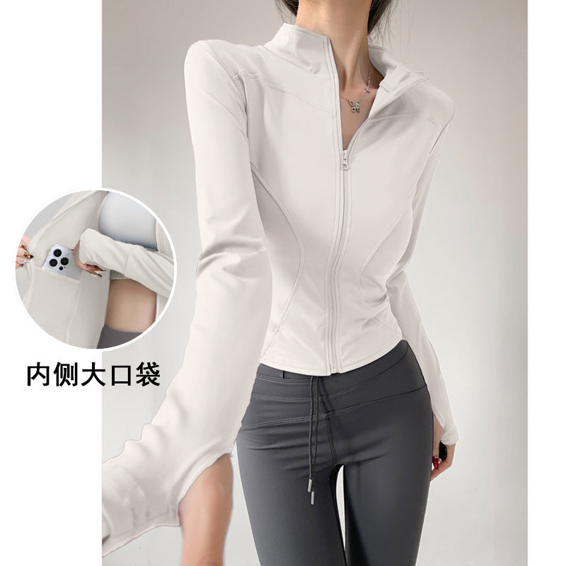 Yoga Clothing for Women 2026 New Style Jacket Quick-Drying Fitness Clothing Sports Running Suit Long-Sleeved Pilates Training Top