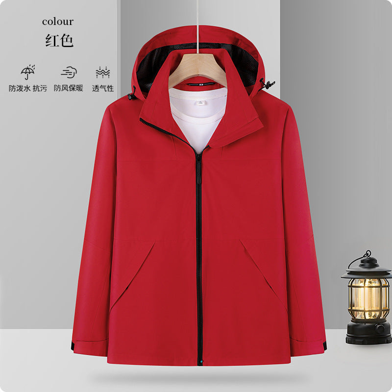 One fleece-lined warm mountaineering outdoor travel clothing autumn and winter in stock factory direct lovers assault clothing custom logo