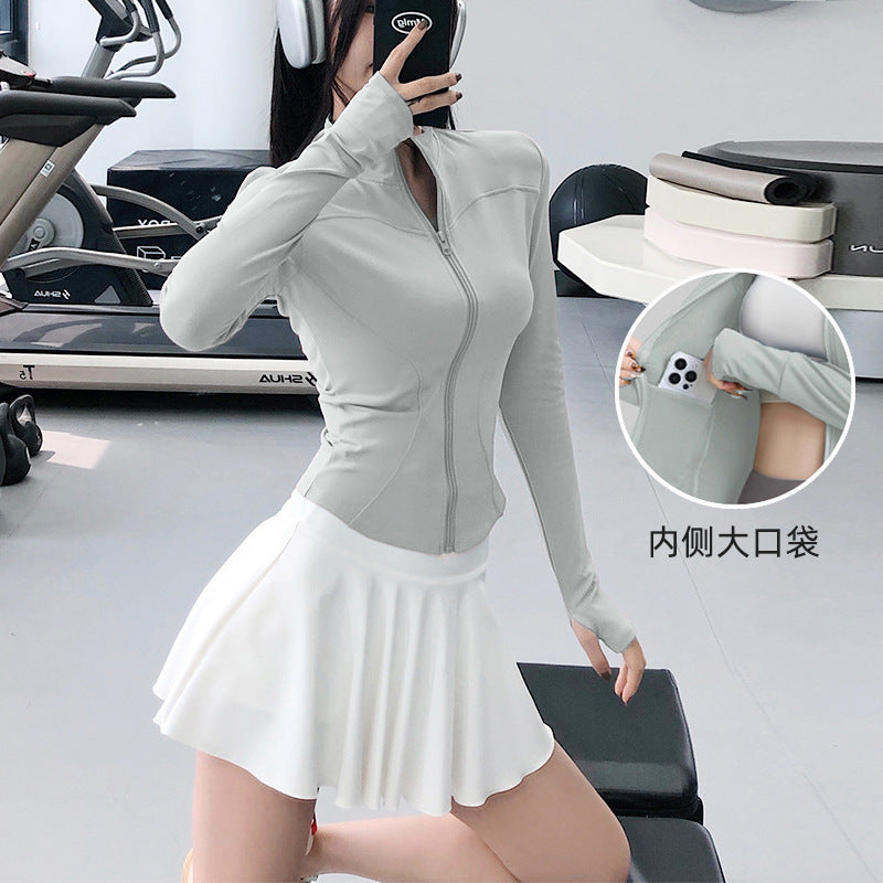 Yoga Clothing Sports Suit for Women 2026 New Style Long-Sleeved Jacket Top High-End Outdoor Casual Running Training Clothing