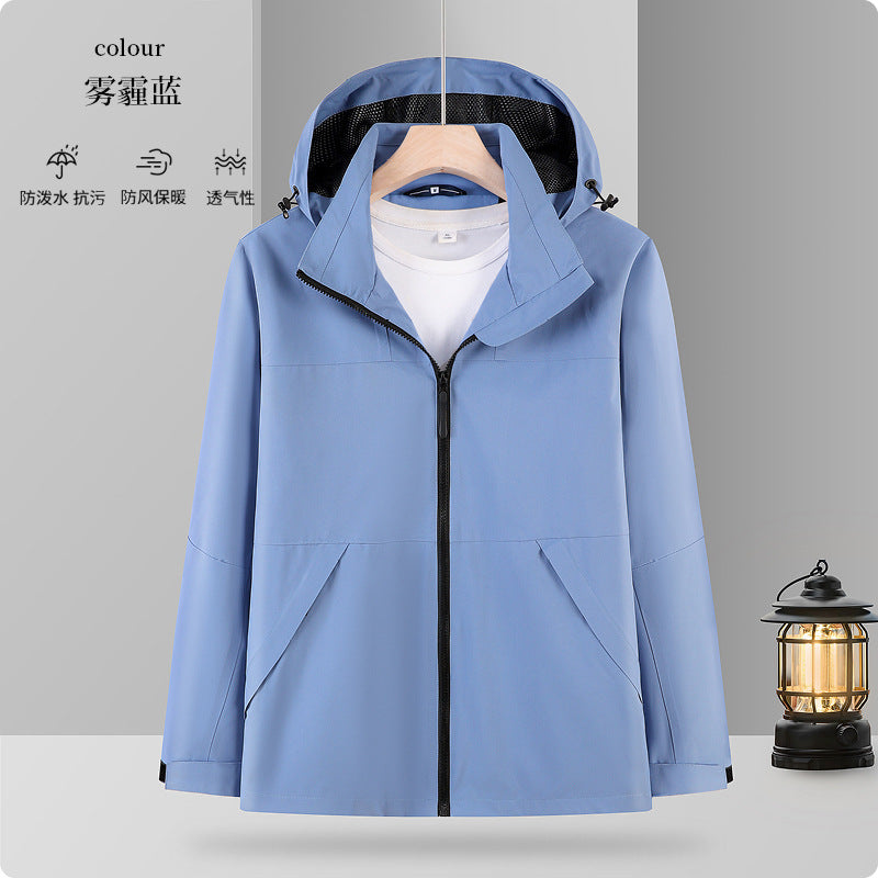 One fleece-lined warm mountaineering outdoor travel clothing autumn and winter in stock factory direct lovers assault clothing custom logo