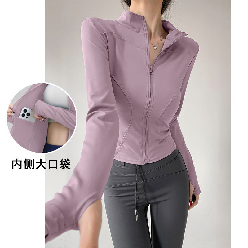 Yoga Clothing for Women 2026 New Style Jacket Quick-Drying Fitness Clothing Sports Running Suit Long-Sleeved Pilates Training Top
