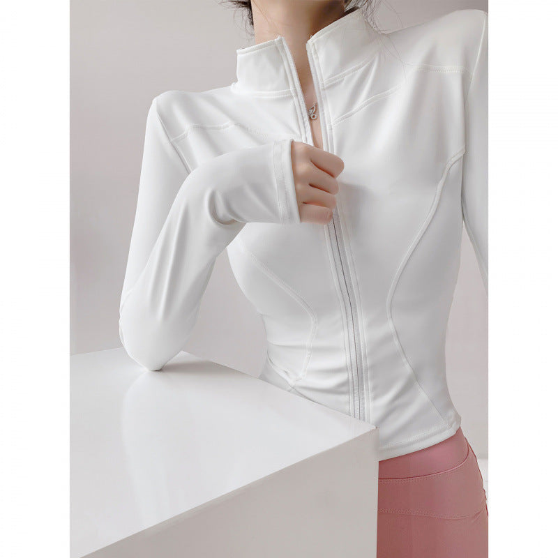 Yoga Clothing for Women 2026 New Style Jacket Quick-Drying Fitness Clothing Sports Running Suit Long-Sleeved Pilates Training Top