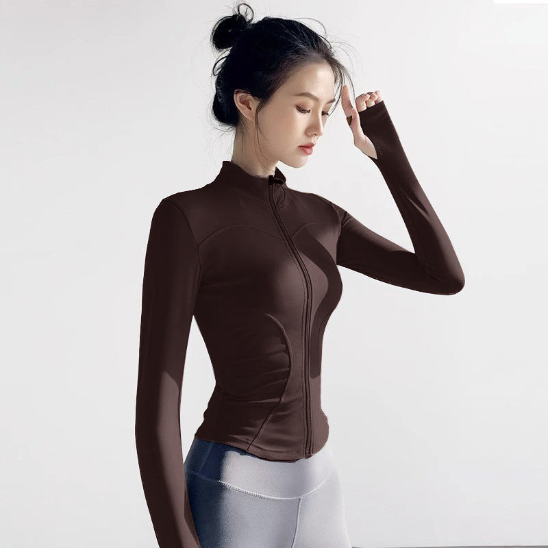 Fitness Clothing, Sports Running, Breathable Long-Sleeved Pilates Training Tops, Yoga Clothing for Women, 2026 New Style Quick-Drying Jackets