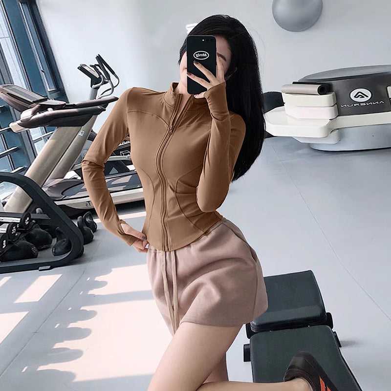 Yoga Clothing Sports Suit for Women 2026 New Style Long-Sleeved Jacket Top High-End Outdoor Casual Running Training Clothing