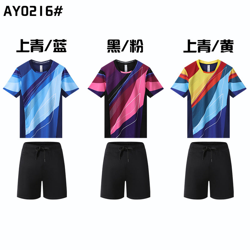 The new in stock high quality table tennis badminton clothing volleyball clothing multi-functional training clothing outdoor leisure.