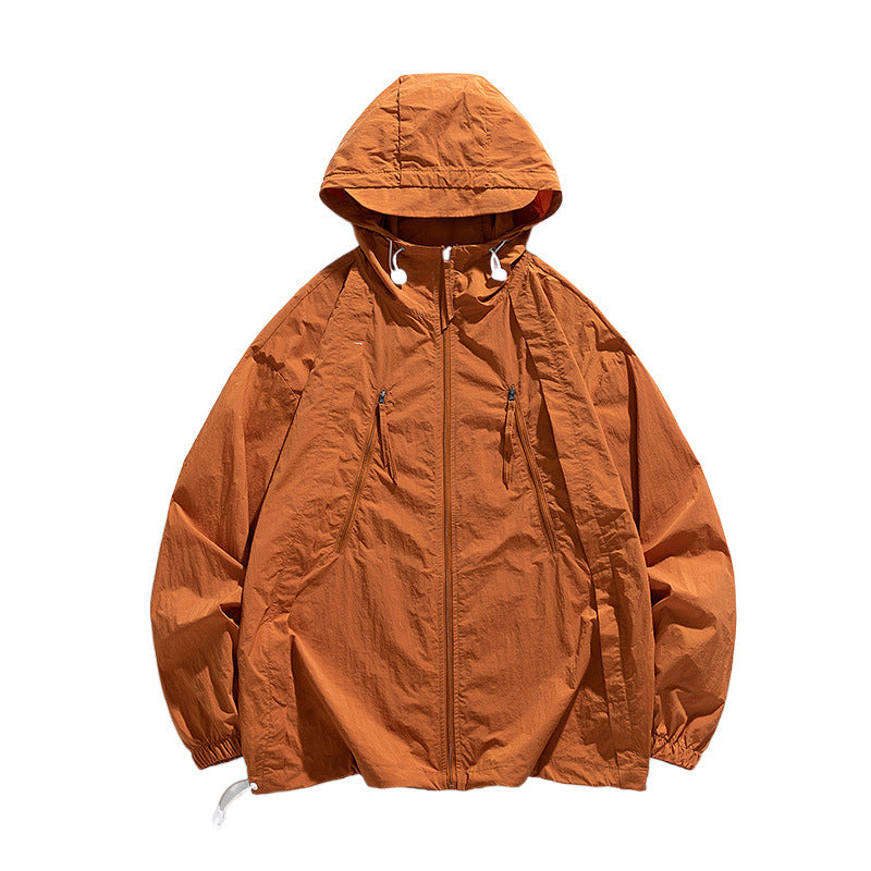 Sun Protection Clothing Men's Summer Cardigan Thin Breathable Jacket New Anti-Uv Outdoor Fishing Men's Sun Protection Clothing