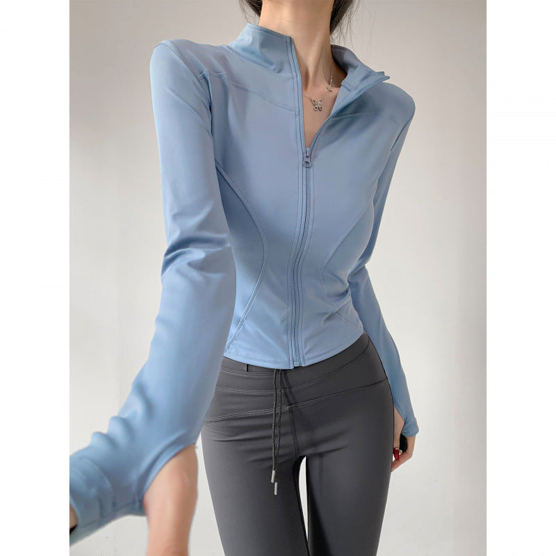Yoga Clothing for Women 2026 New Style Jacket Quick-Drying Fitness Clothing Sports Running Suit Long-Sleeved Pilates Training Top