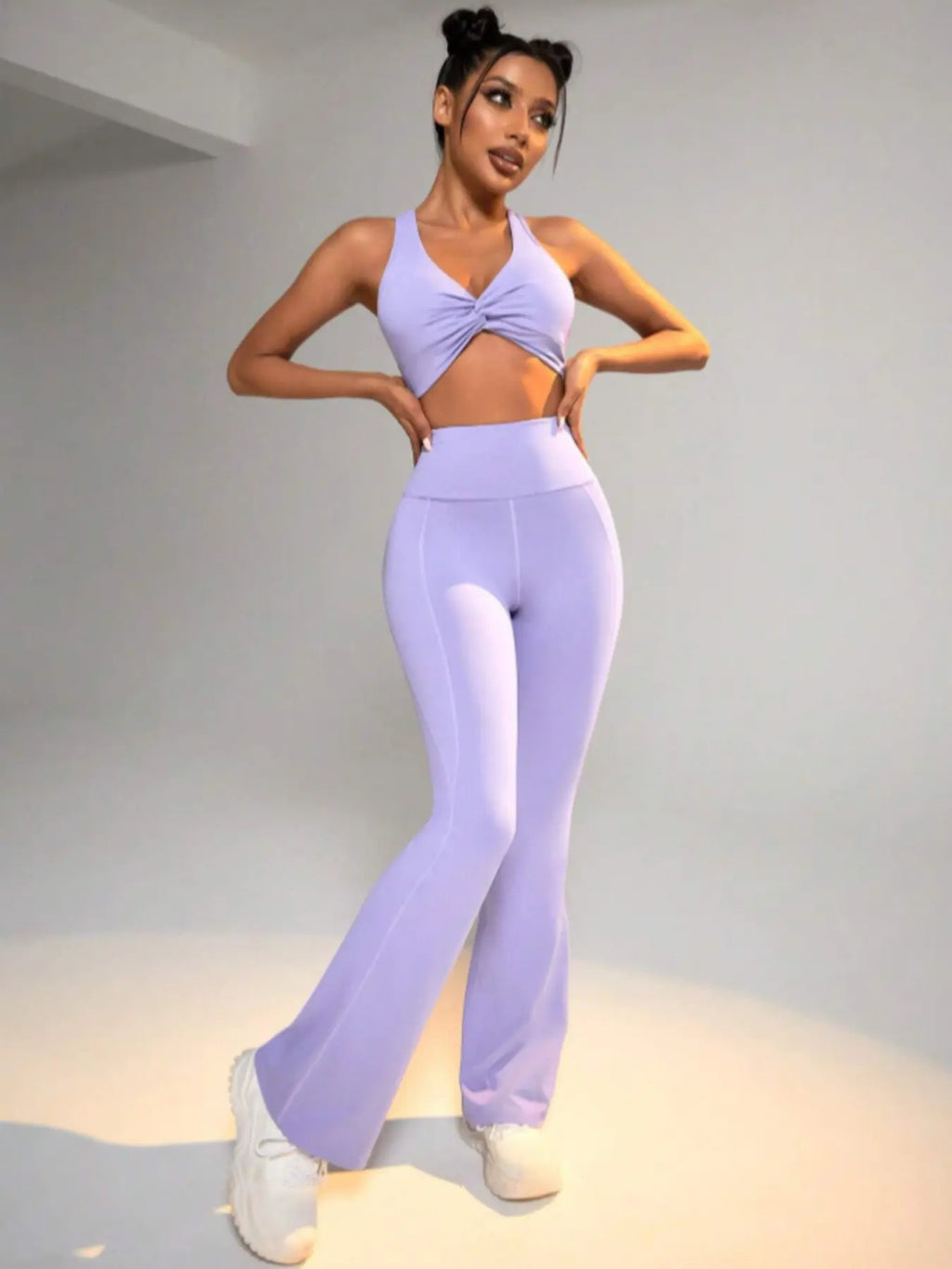 Cross-Border Yoga Clothing Set 20525 New Elastic Fitness Fashion Yoga Clothing Two-Piece Set for Women Pilates Exercise