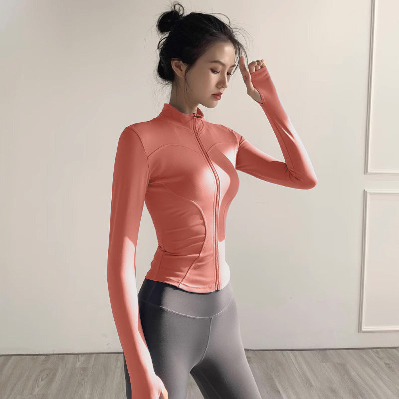 Fitness Clothing, Sports Running, Breathable Long-Sleeved Pilates Training Tops, Yoga Clothing for Women, 2026 New Style Quick-Drying Jackets