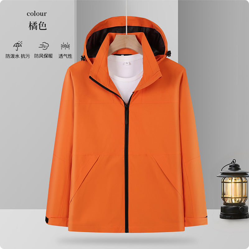 One fleece-lined warm mountaineering outdoor travel clothing autumn and winter in stock factory direct lovers assault clothing custom logo