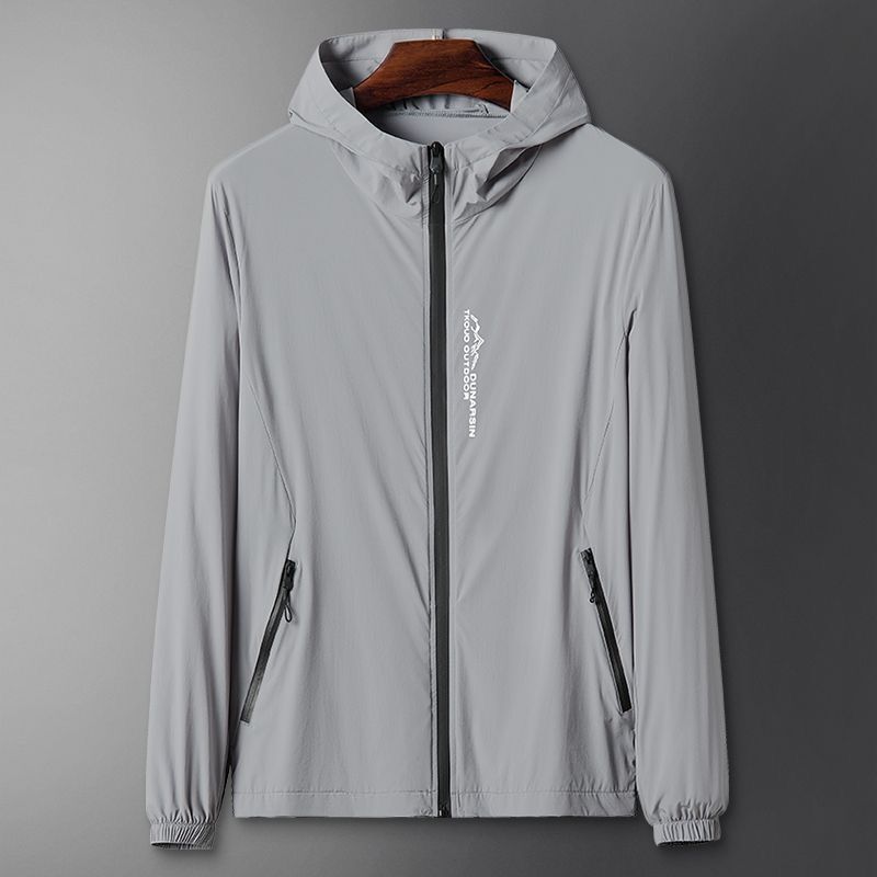 Sun Protection Clothing Men's Summer Thin Ice Silk Sun Protection Clothing Trendy New Breathable Fishing Clothing Thin Skin Clothing Men's Clothing