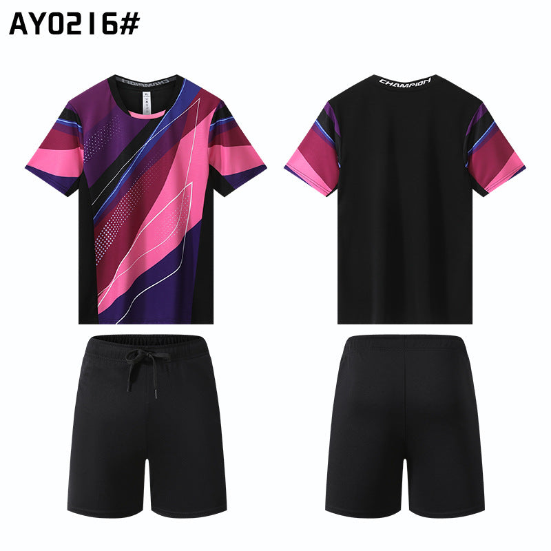 The new in stock high quality table tennis badminton clothing volleyball clothing multi-functional training clothing outdoor leisure.