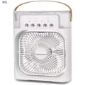 Household mini evaporative air cooler humidifier fan, timer night light, desktop cooling fan, suitable for indoor office desks