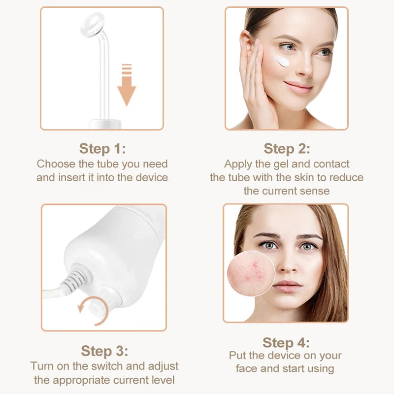 High Frequency Therapy Wand Professional Machine Skin Care Skin Tightening Device Beauty Products Anti Wrinkle Face Clean
